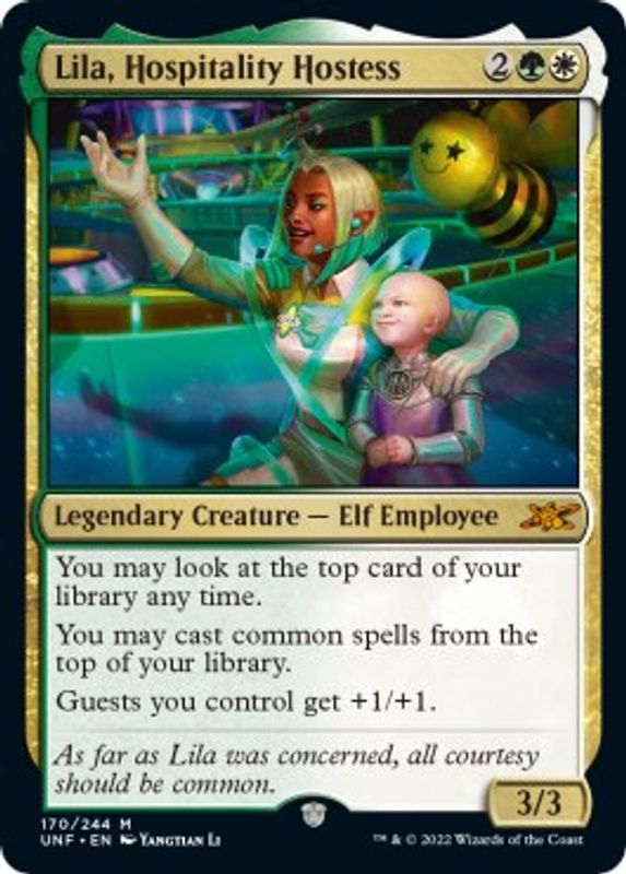 Lila, Hospitality Hostess (Galaxy Foil) - 456 - Mythic