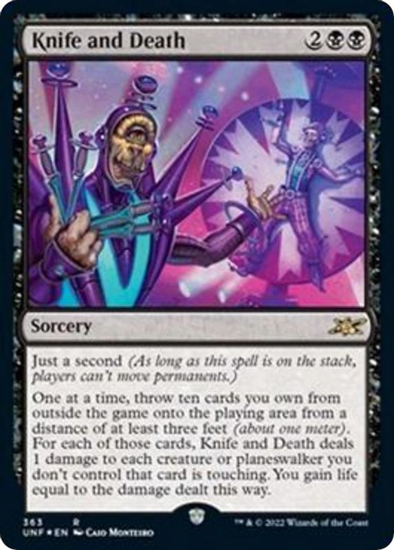 Knife and Death (Galaxy Foil) - 363 - Rare