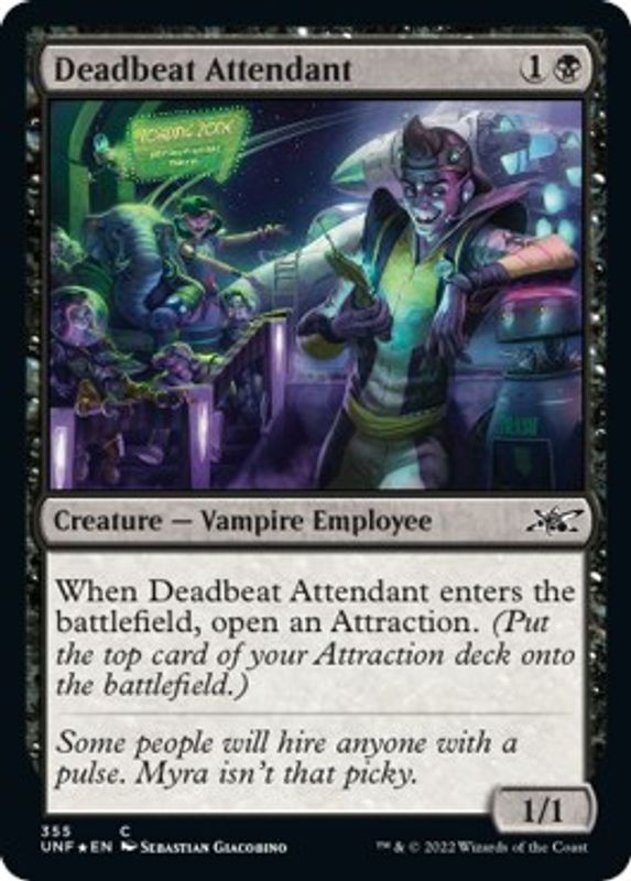 Deadbeat Attendant (Galaxy Foil) - 355 - Common