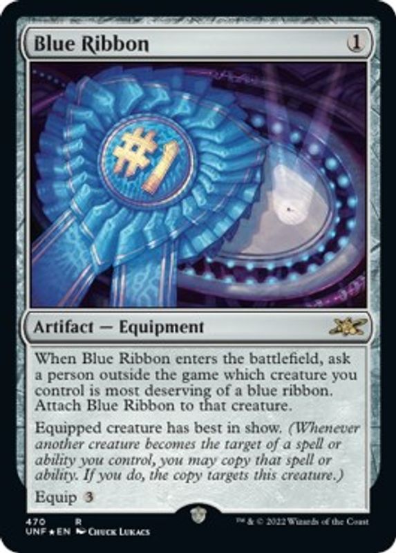 Blue Ribbon (Galaxy Foil) - 470 - Rare