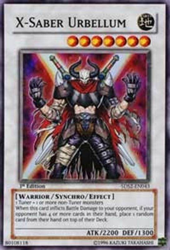 X-Saber Urbellum - 5DS2-EN043 - Super Rare