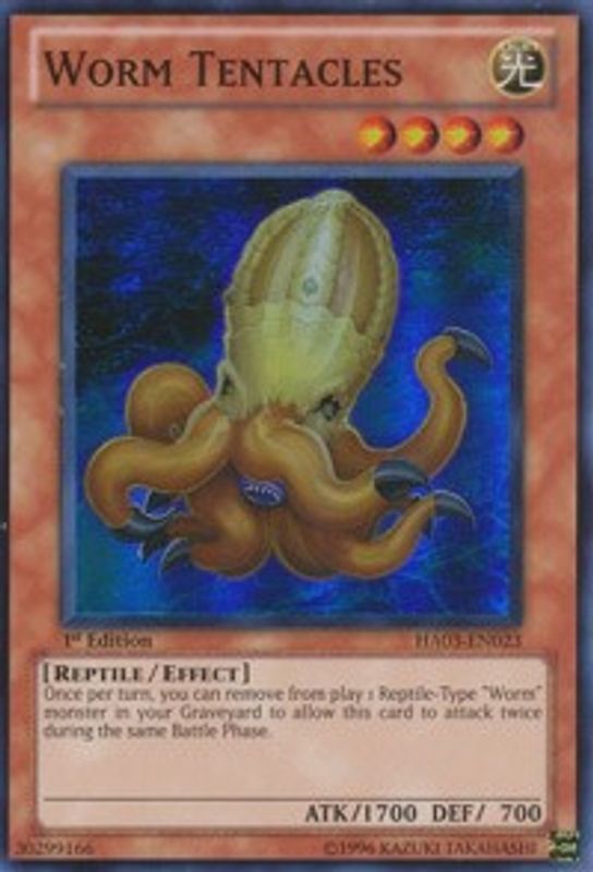 Worm Tentacles - HA03-EN023 - Super Rare