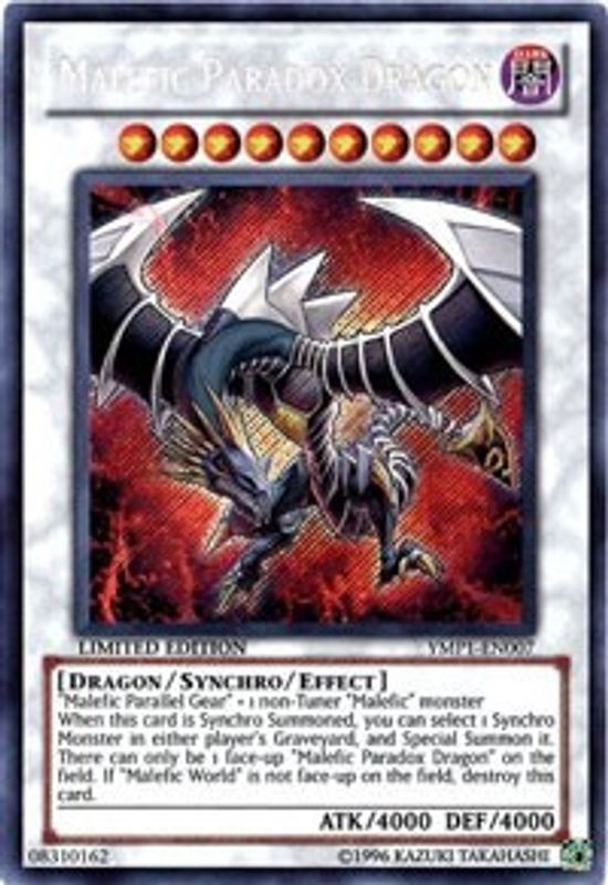 Malefic Paradox Dragon - YMP1-EN007 - Secret Rare