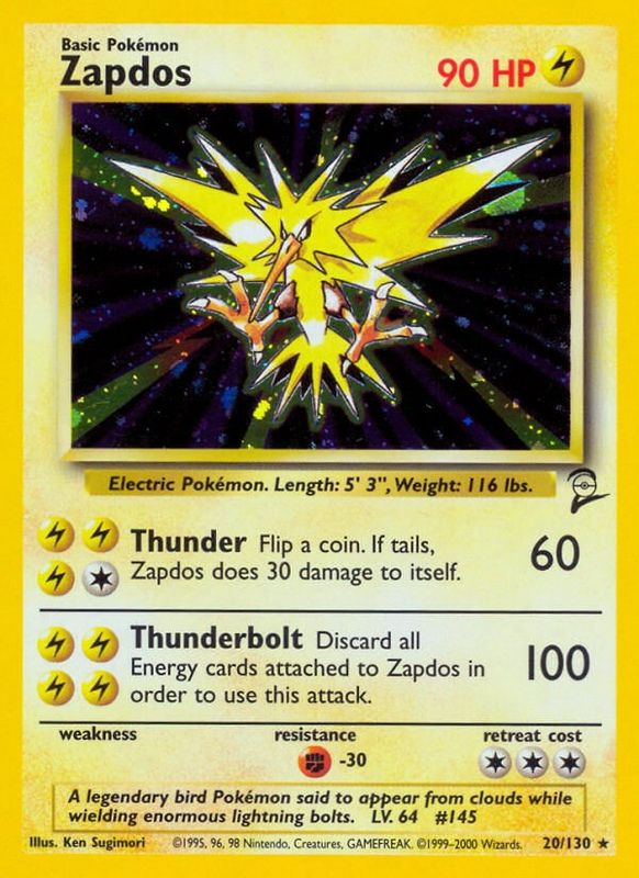 Zapdos - 020/130 - Holo Rare