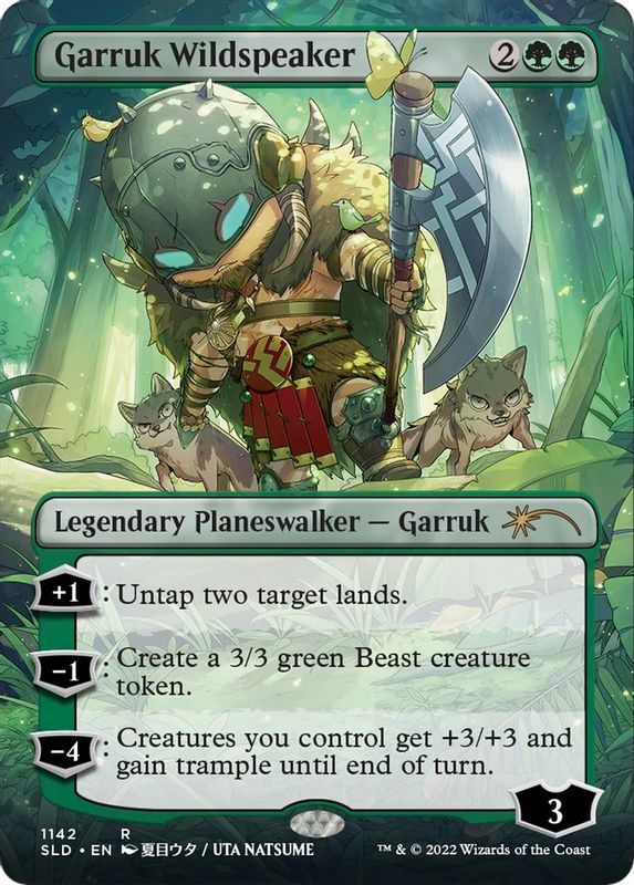 Garruk Wildspeaker (Borderless) - 1142 - Rare