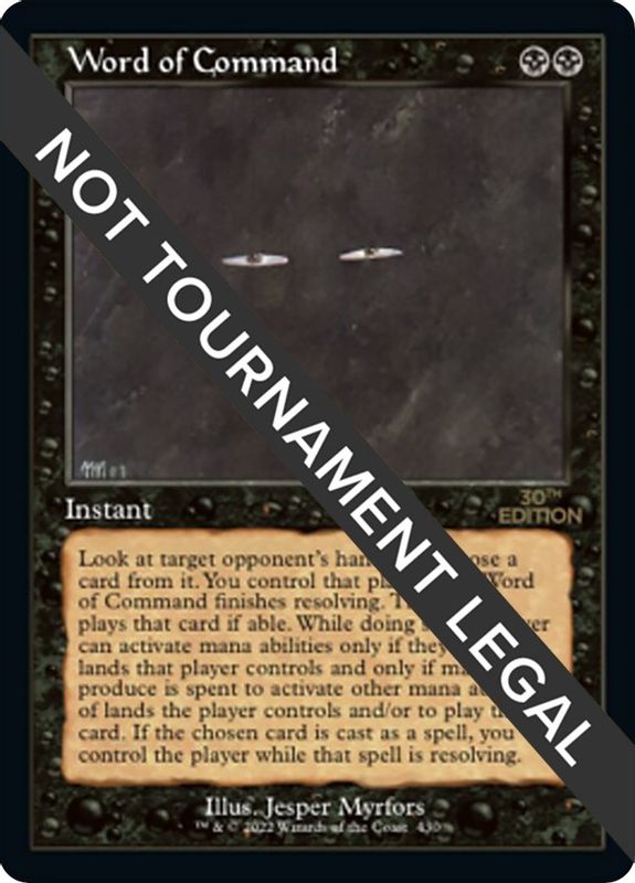 Word of Command (Retro Frame) - 430 - Rare