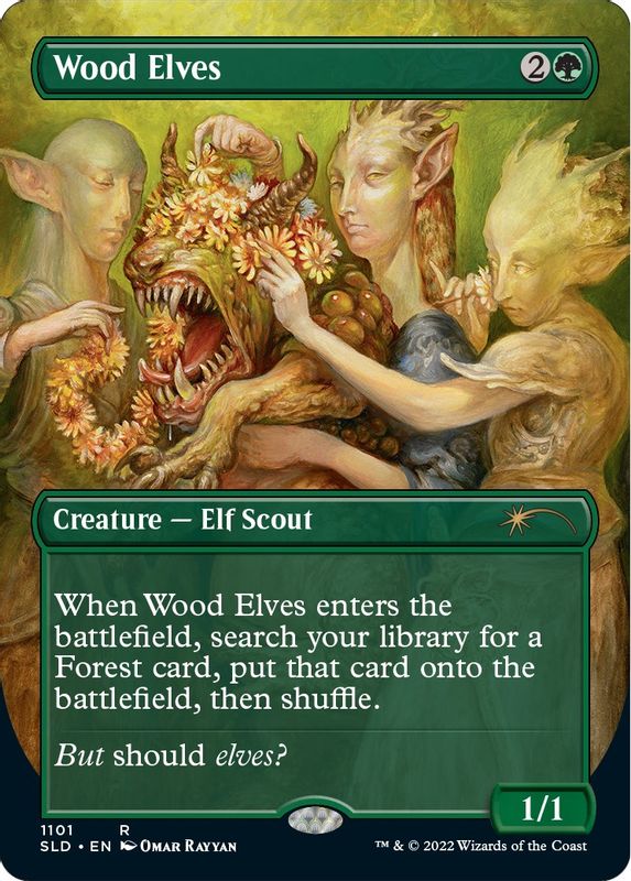 Wood Elves (Borderless) - 1101 - Rare