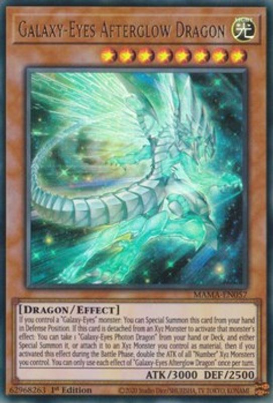 Galaxy-Eyes Afterglow Dragon - MAMA-EN057 - Ultra Rare