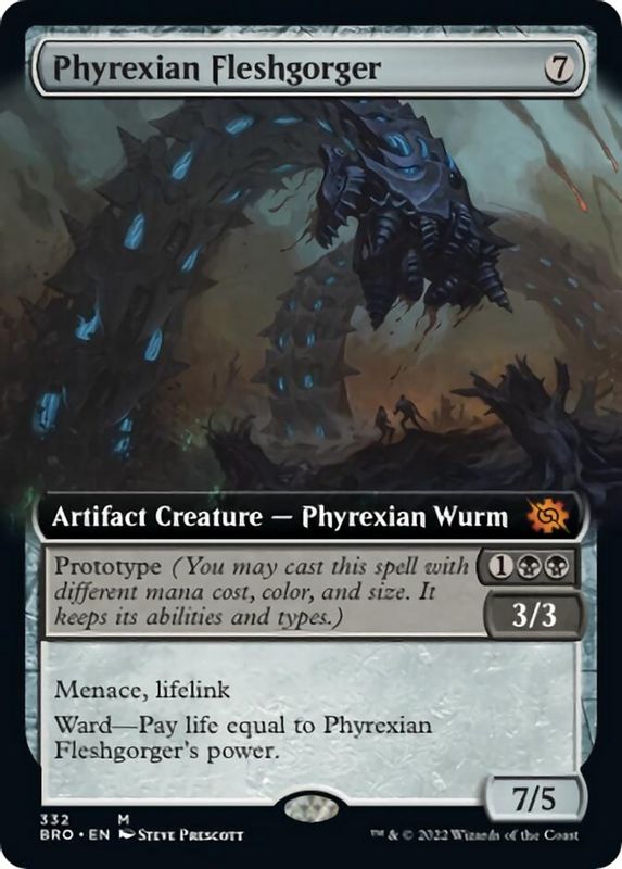 Phyrexian Fleshgorger (Extended Art) - 332 - Mythic