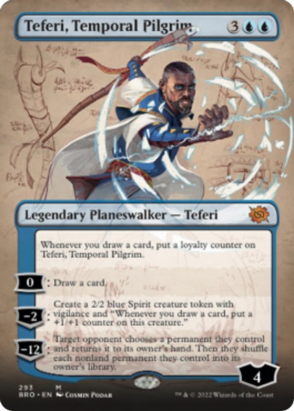 Teferi, Temporal Pilgrim (Borderless) - 293 - Mythic