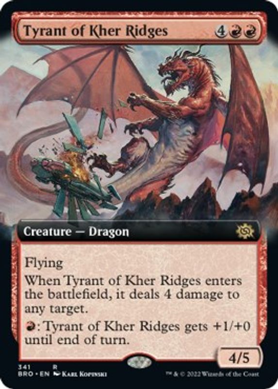 Tyrant of Kher Ridges (Extended Art) - 341 - Rare