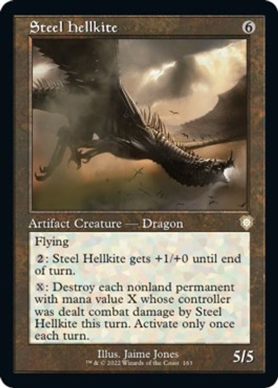 Steel Hellkite (Retro Frame) - 163 - Rare