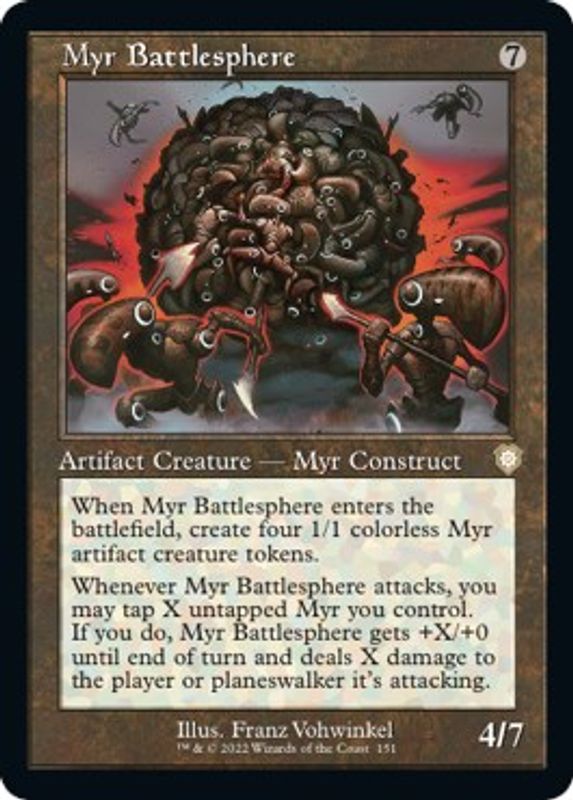 Myr Battlesphere (Retro Frame) - 151 - Rare