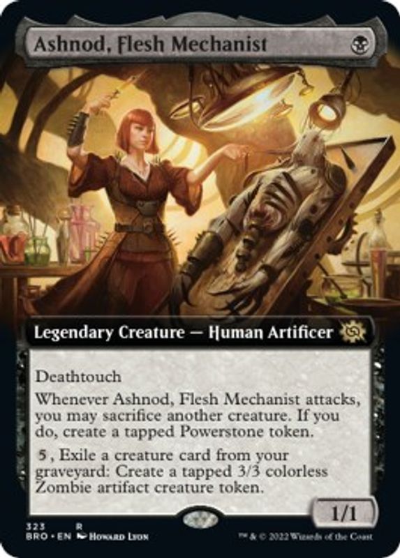 Ashnod, Flesh Mechanist (Extended Art) - 323 - Rare