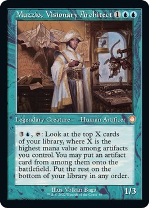 Muzzio, Visionary Architect (Retro Frame) - 89 - Mythic