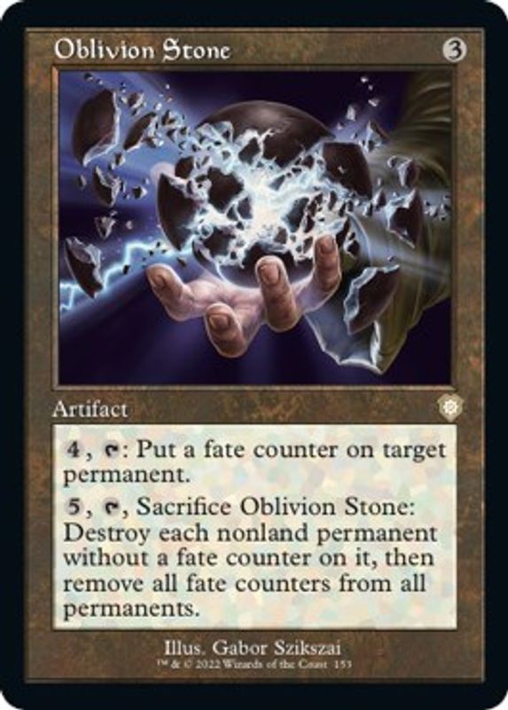 Oblivion Stone (Retro Frame) - 153 - Rare