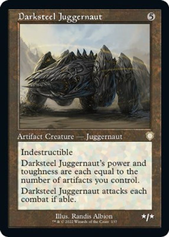 Darksteel Juggernaut (Retro Frame) - 137 - Rare