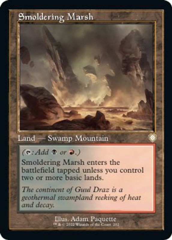 Smoldering Marsh (Retro Frame) - 202 - Rare