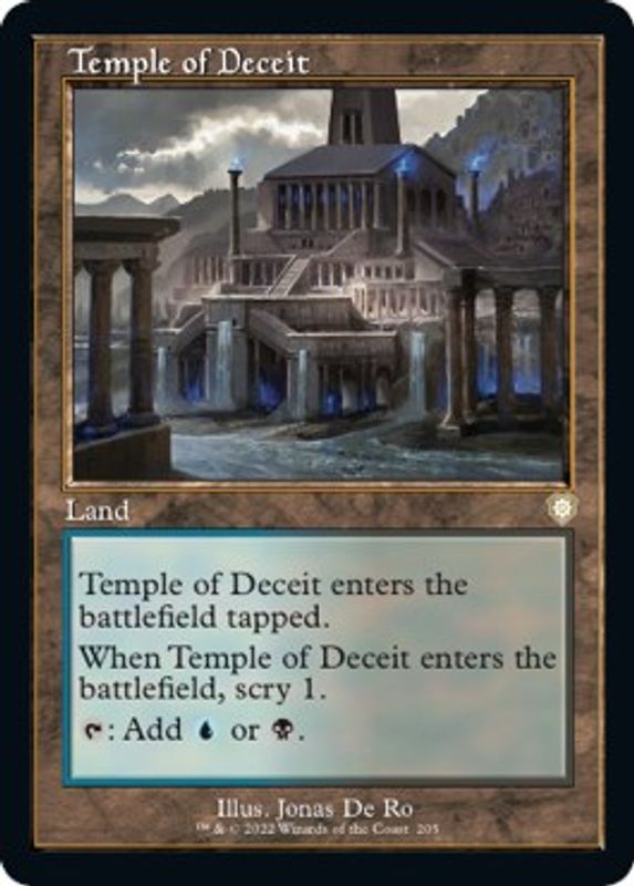 Temple of Deceit (Retro Frame) - 205 - Rare