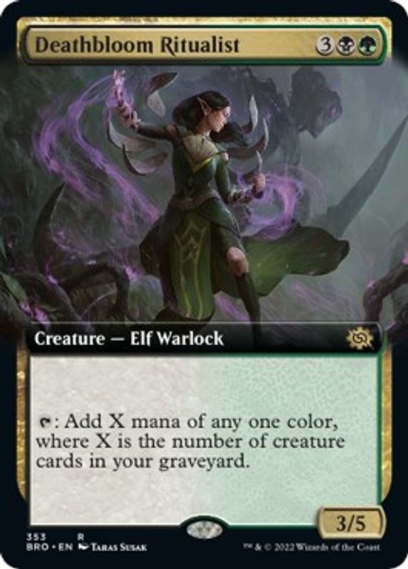 Deathbloom Ritualist (Extended Art) - 353 - Rare