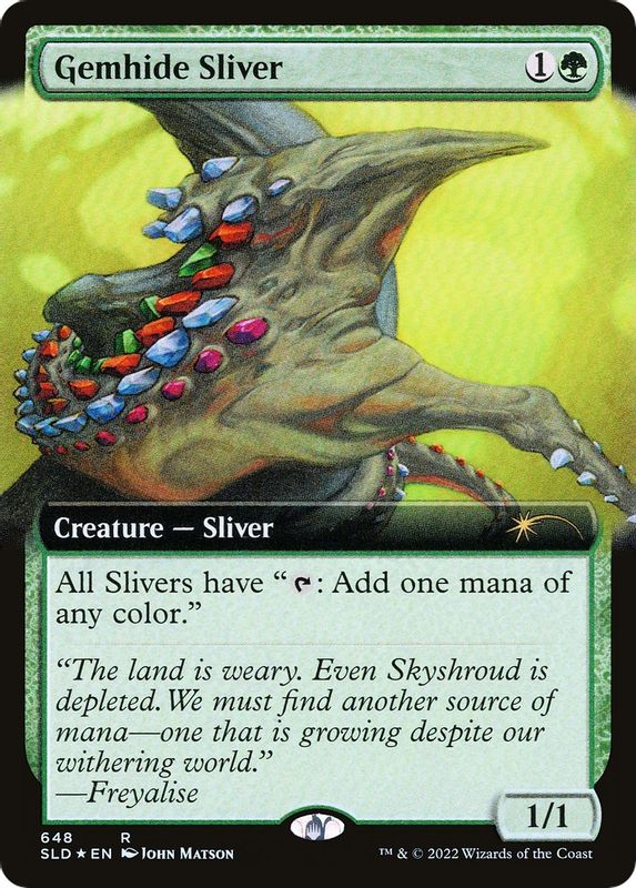 Gemhide Sliver (Extended Art) - 648 - Rare