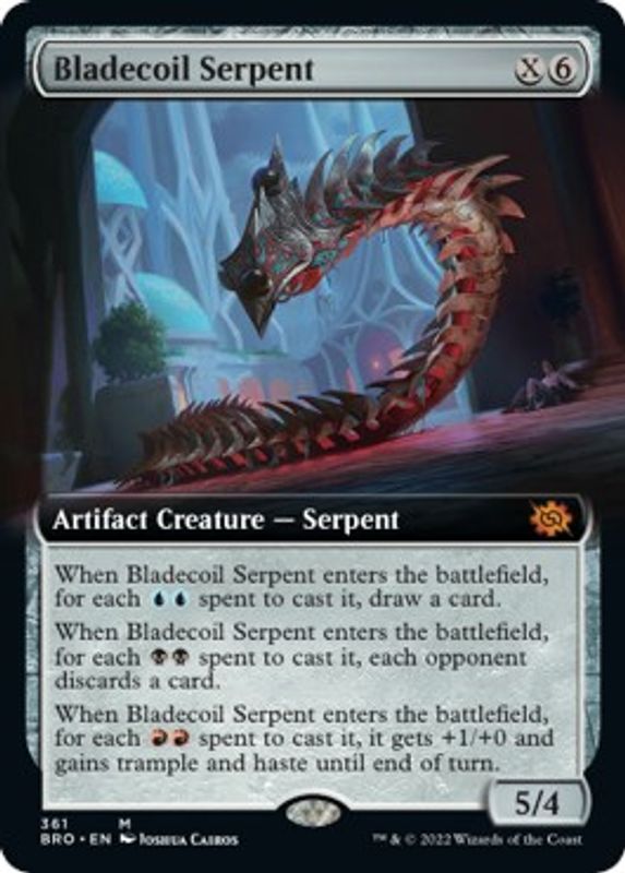 Bladecoil Serpent (Extended Art) - 361 - Mythic