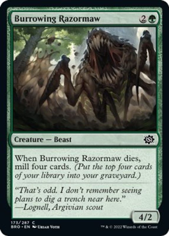 Burrowing Razormaw - 173 - Common