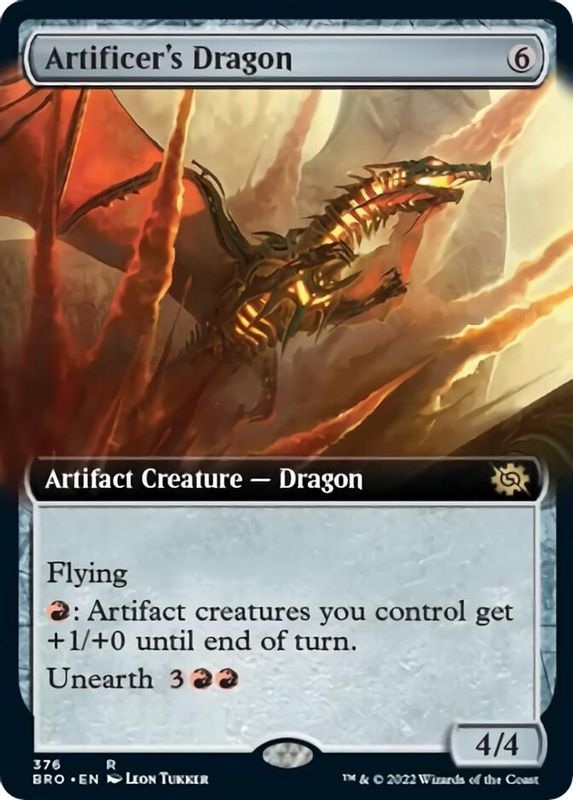 Artificer's Dragon (Extended Art) - 376 - Rare