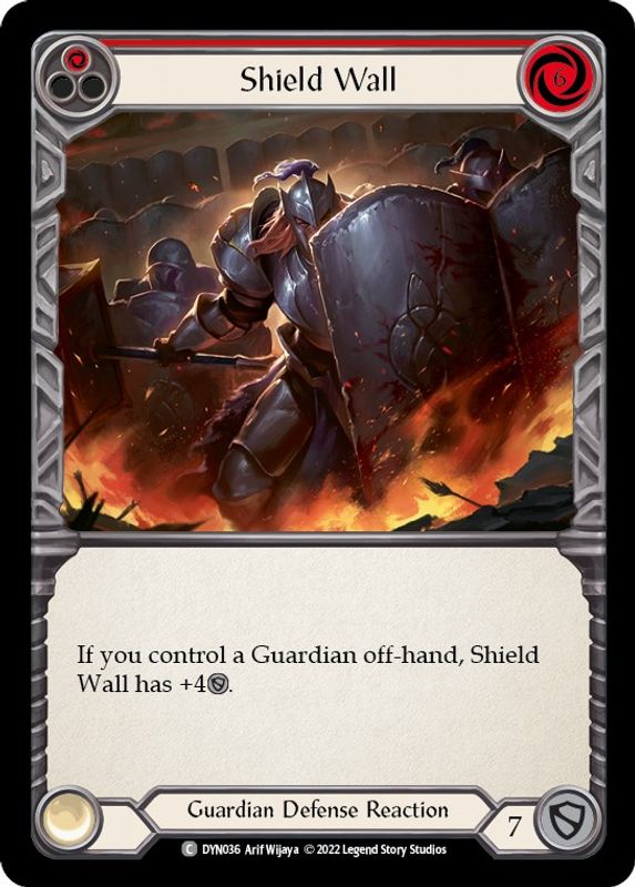 Shield Wall (Red) - DYN036 - Common