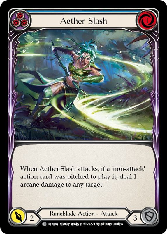 Aether Slash (Blue) - DYN184 - Common