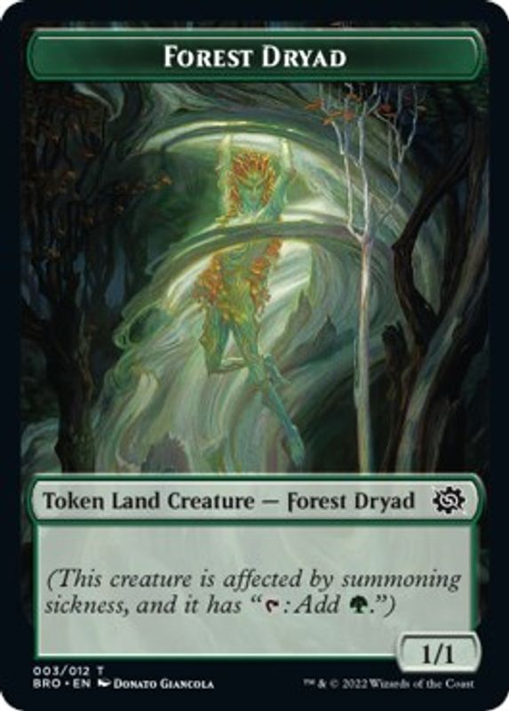 Forest Dryad Token - 3 - Token