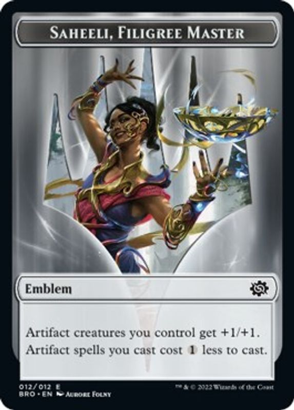 Emblem - Saheeli, Filigree Master - 12 - Token