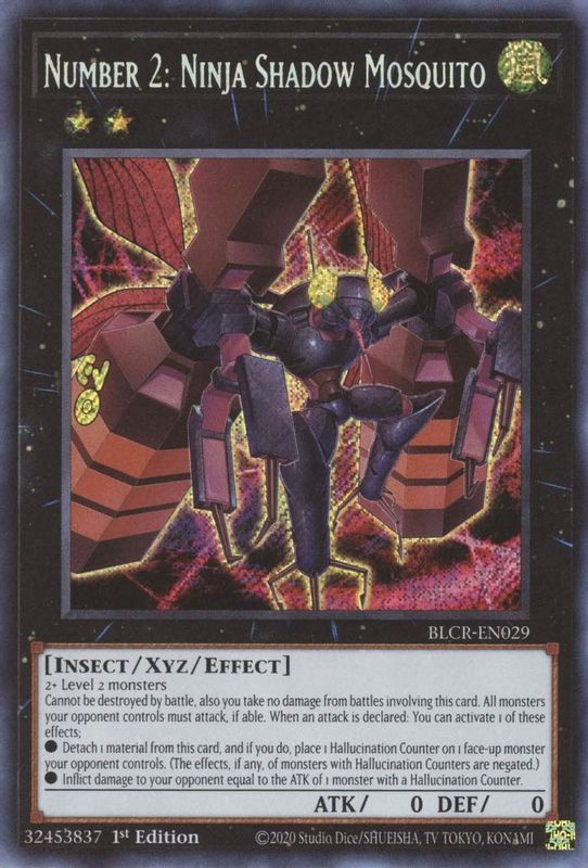 Number 2: Ninja Shadow Mosquito - BLCR-EN029 - Secret Rare