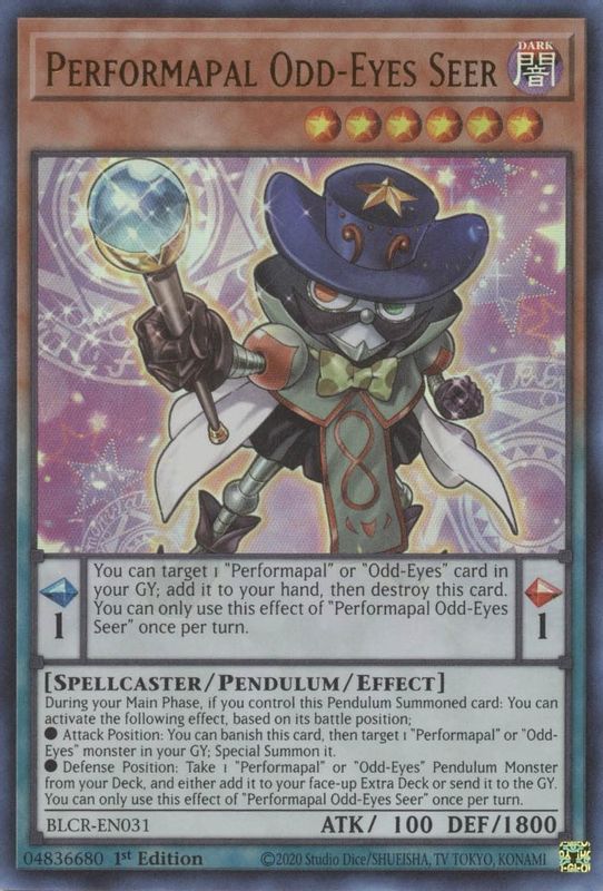 Performapal Odd-Eyes Seer - BLCR-EN031 - Ultra Rare