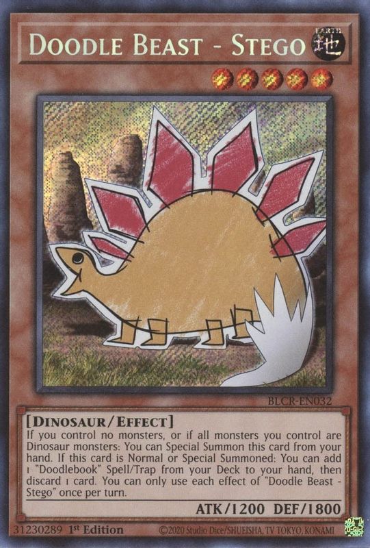 Doodle Beast - Stego - BLCR-EN032 - Secret Rare