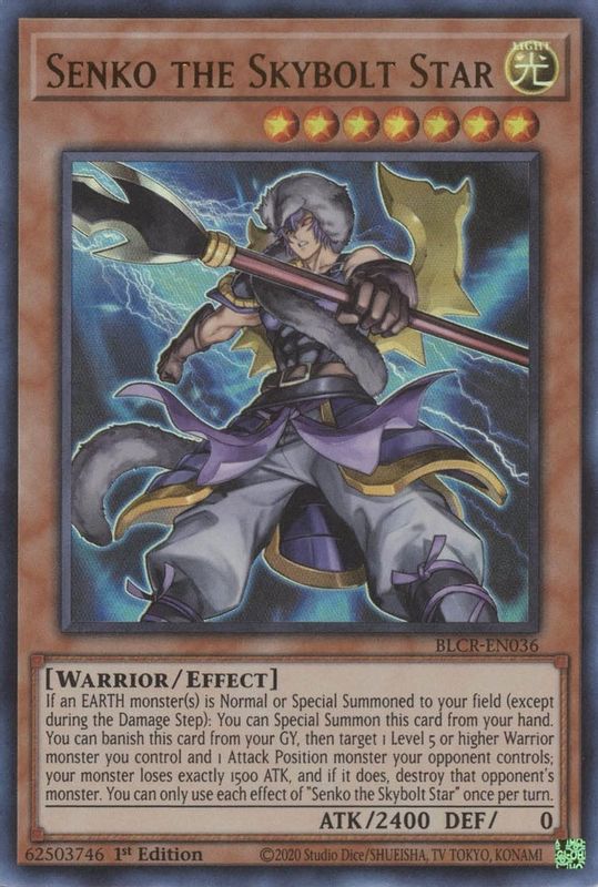 Senko the Skybolt Star - BLCR-EN036 - Ultra Rare