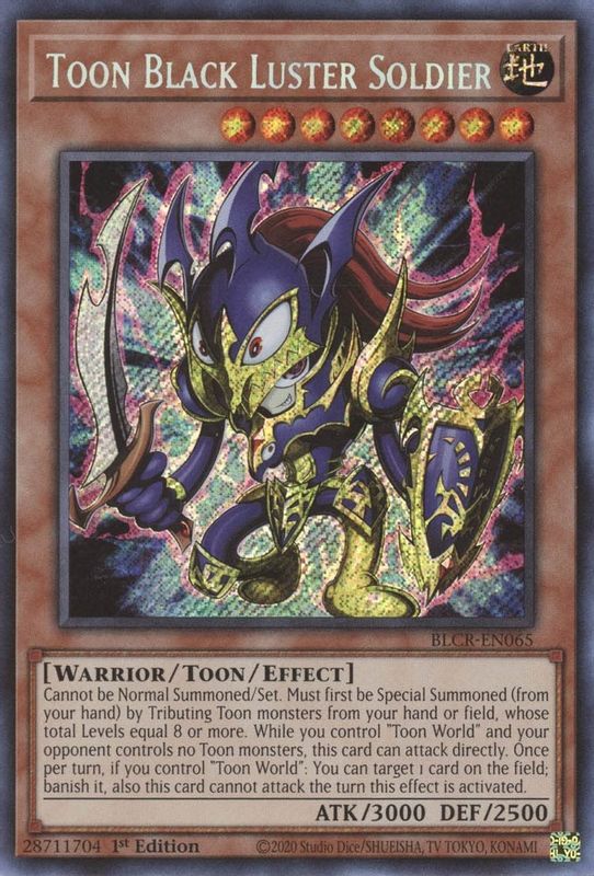 Toon Black Luster Soldier - BLCR-EN065 - Secret Rare