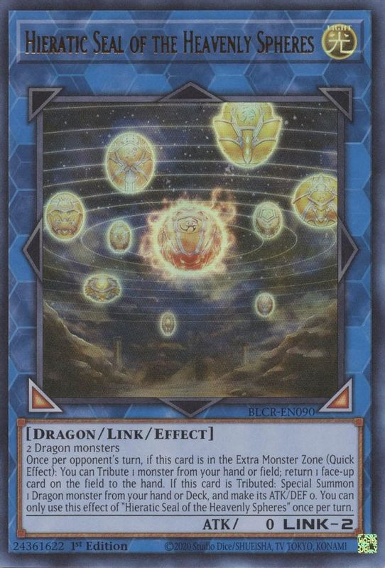 Hieratic Seal of the Heavenly Spheres - BLCR-EN090 - Ultra Rare