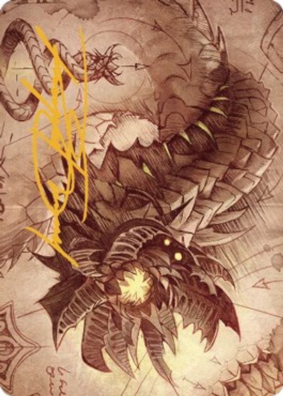 Wurmcoil Engine Art Card (Gold-Stamped Signature) - 81 - Special