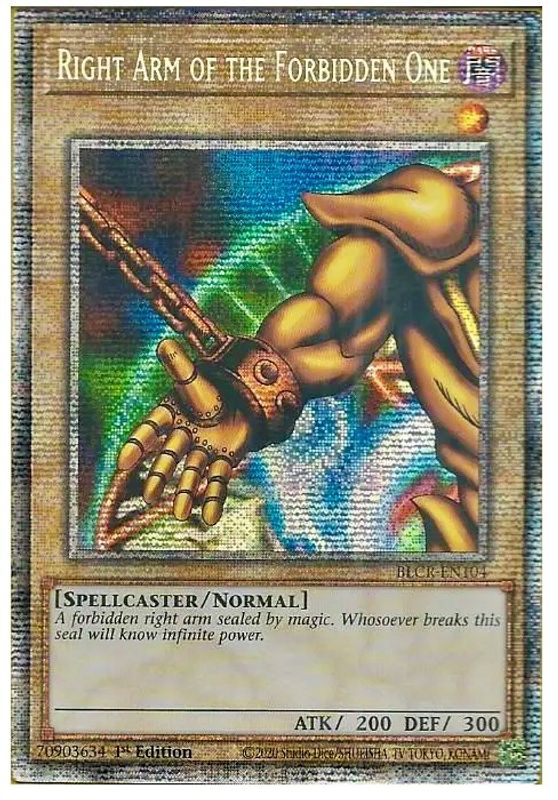 Right Arm of the Forbidden One (Starlight Rare) - BLCR-EN104 - Starlight Rare