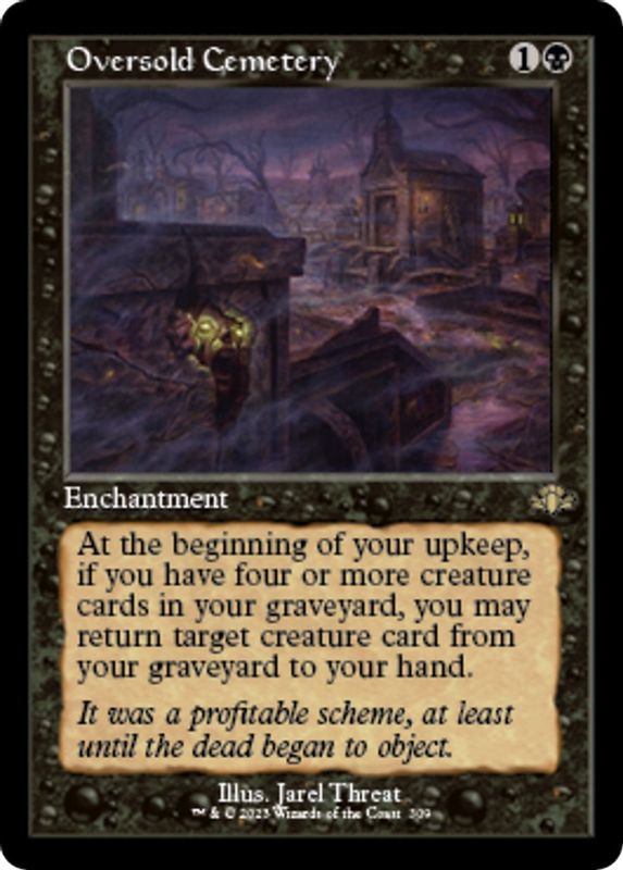 Oversold Cemetery (Retro Frame) - 309 - Rare