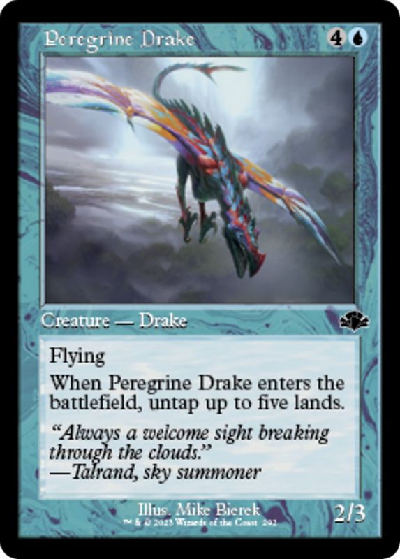 Peregrine Drake (Retro Frame) - 292 - Common