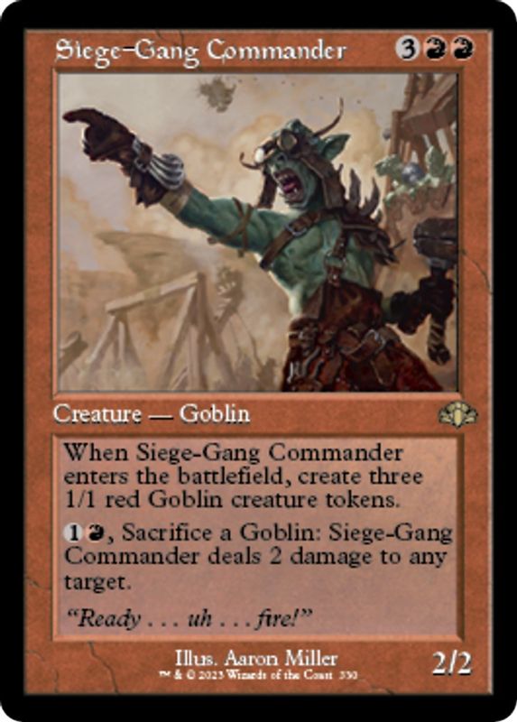 Siege-Gang Commander (Retro Frame) - 330 - Rare