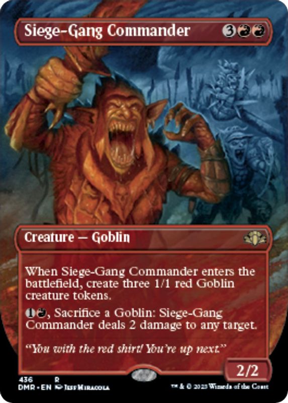 Siege-Gang Commander (Borderless) - 436 - Rare