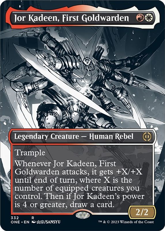 Jor Kadeen, First Goldwarden (Borderless) - 332 - Rare