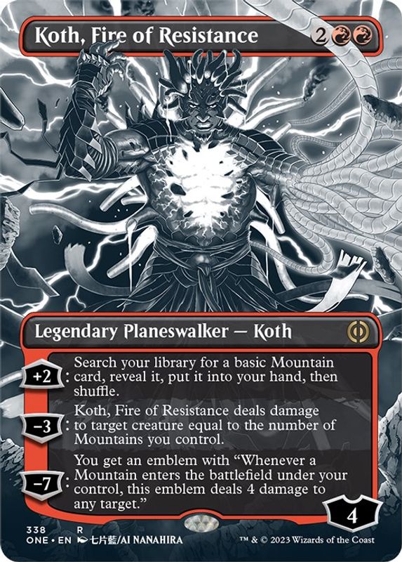 Koth, Fire of Resistance (Borderless) - 338 - Rare