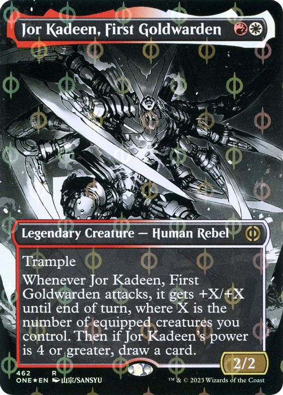 Jor Kadeen, First Goldwarden (Borderless) (Step-and-Compleat Foil) - 462 - Rare