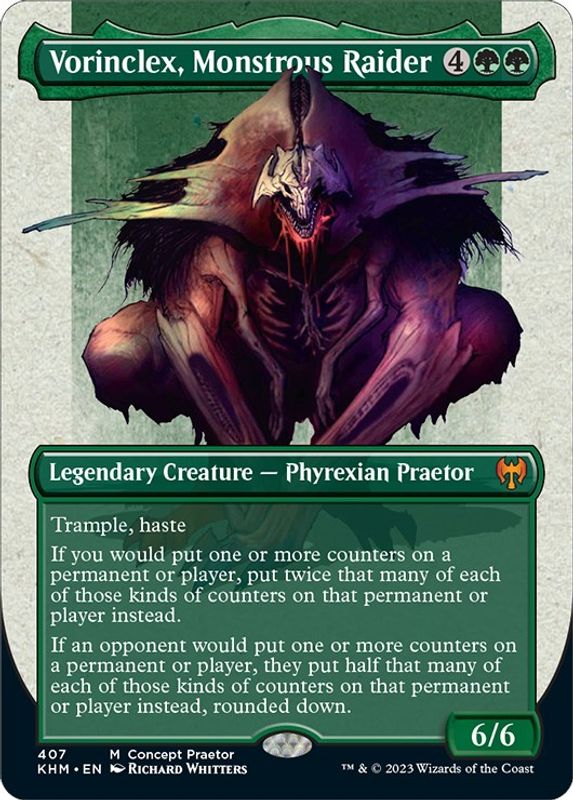 Vorinclex, Monstrous Raider (Concept Praetor) (Step-and-Compleat Foil) - 407 - Mythic