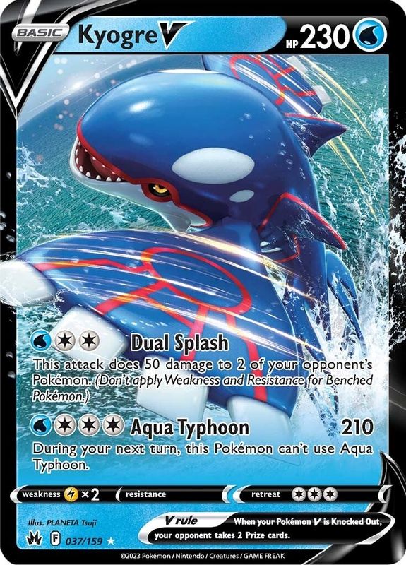 Kyogre V - 037/159 - Ultra Rare