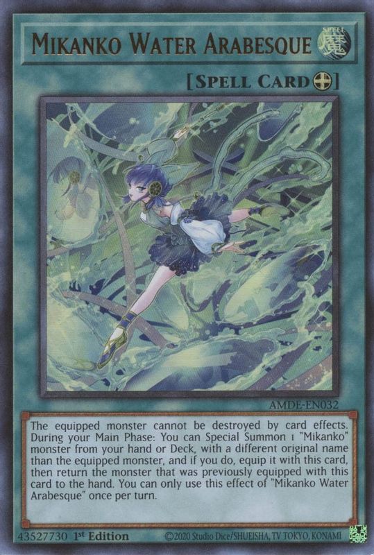 Mikanko Water Arabesque - AMDE-EN032 - Ultra Rare